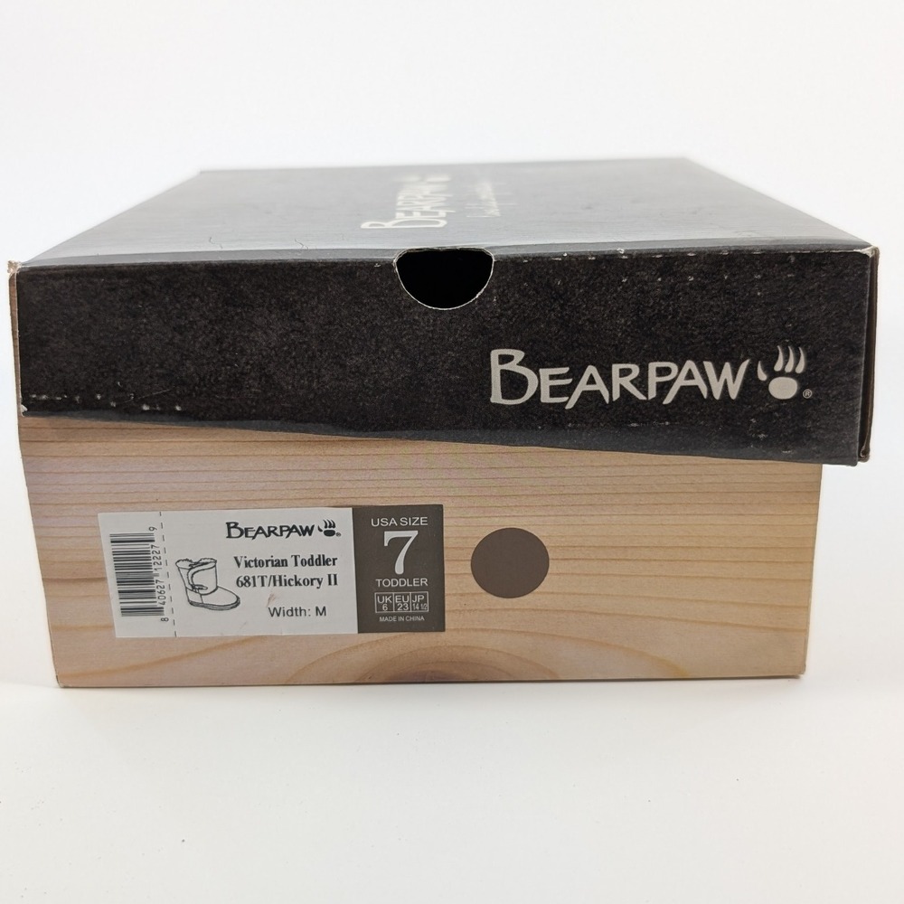 Bearpaw Kids Black Suede Winter Boots Warm Comfortable Classic - Picture 6 of 6